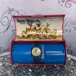 Show white watch 1973 vintage Disney Bradley time clock bracelet vintage collect